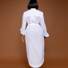 Cotton linen shirt dress - Image 3