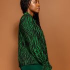 Green print blouse - Image 3